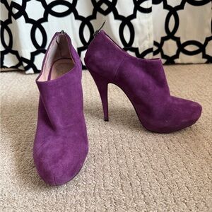 Vince Camuto Purple Suede Heels